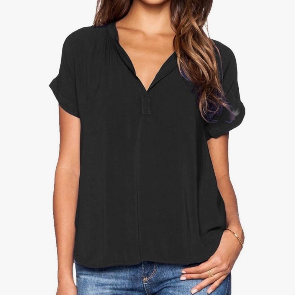 Chiffon V-Neck Blouse